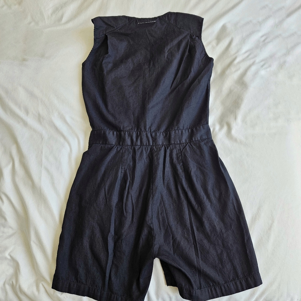 MM6 Maison Martin Margiela Black Sleeveless Zip Front Romper - Picture 4 of 15
